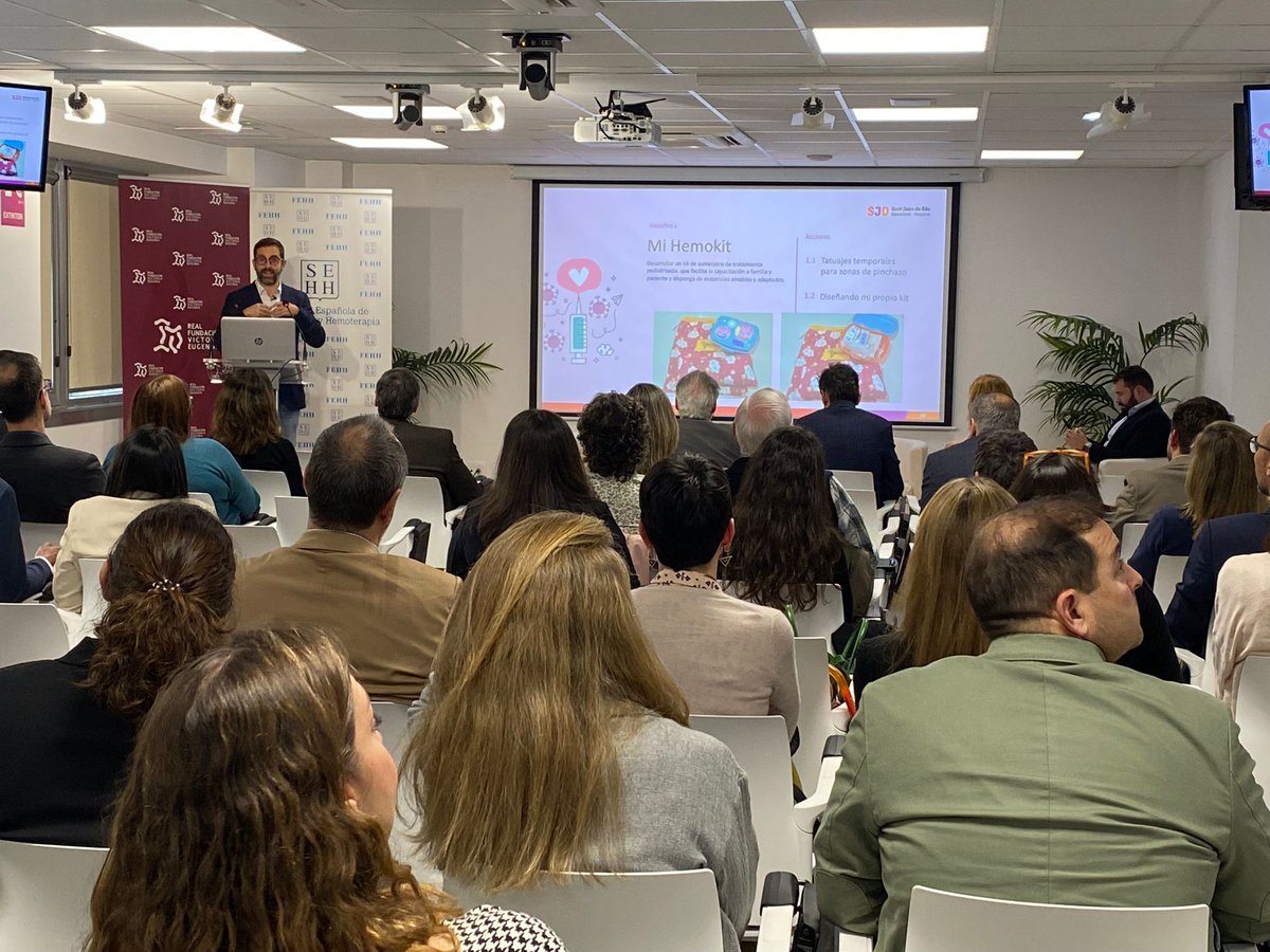 🩸El D. Rubén Berrueco, Hospital Sant Joan de Déu, Barcelona, @SJDbarcelona_ca, expone el viaje del #paciente pediátrico con #hemofilia. #DíaMundialdelaHemofilia @RFVE_hemofilia @sehh_es