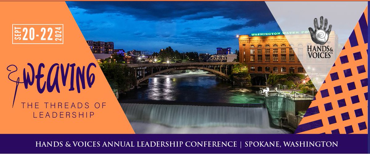 Save the date for the 20th Annual Hands & Voices Leadership Conference to Spokane, Washington on Friday September 20th, 2024- Sunday September 22nd, 2024.handsandvoices.org/conference/202…
