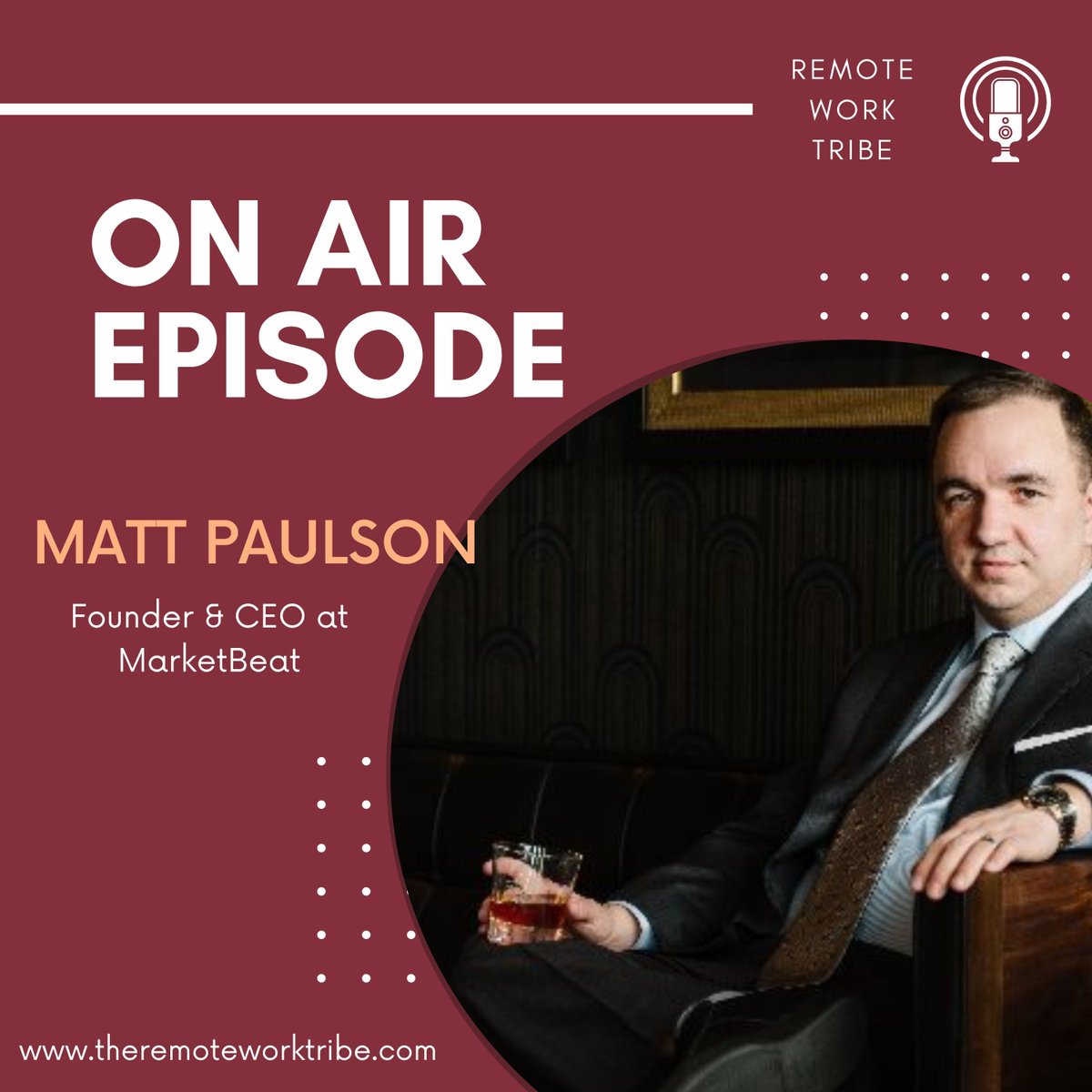 RemoteWorkTribe (@remoteworktribe) on Twitter photo In this episode of the Remote Work Tribe podcast, we chat with <a href="/MattPaulsonSD/">Matt Paulson</a>, Founder and CEO of MarketBeat. We discuss culture in hybrid settings, how to be an effective leader, how to build an office people want to go to, how to leverage your strengths, and much more.π π In this episode of the Remote Work Tribe podcast, we chat with <a href="/MattPaulsonSD/">Matt Paulson</a>, Founder and CEO of MarketBeat. We discuss culture in hybrid settings, how to be an effective leader, how to build an office people want to go to, how to leverage your strengths, and much more.π π