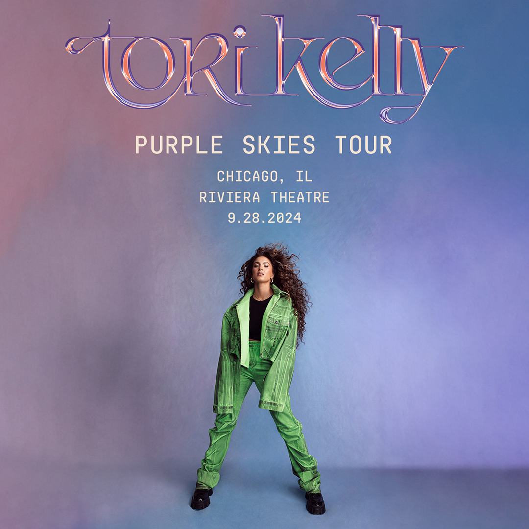 Just Announced: @torikelly performs at the Riviera Theatre on Saturday, Sept. 28 for the Purple Skies Tour in support of her new album! Tickets go on sale this Friday at 10am: bit.ly/torikelly-chi