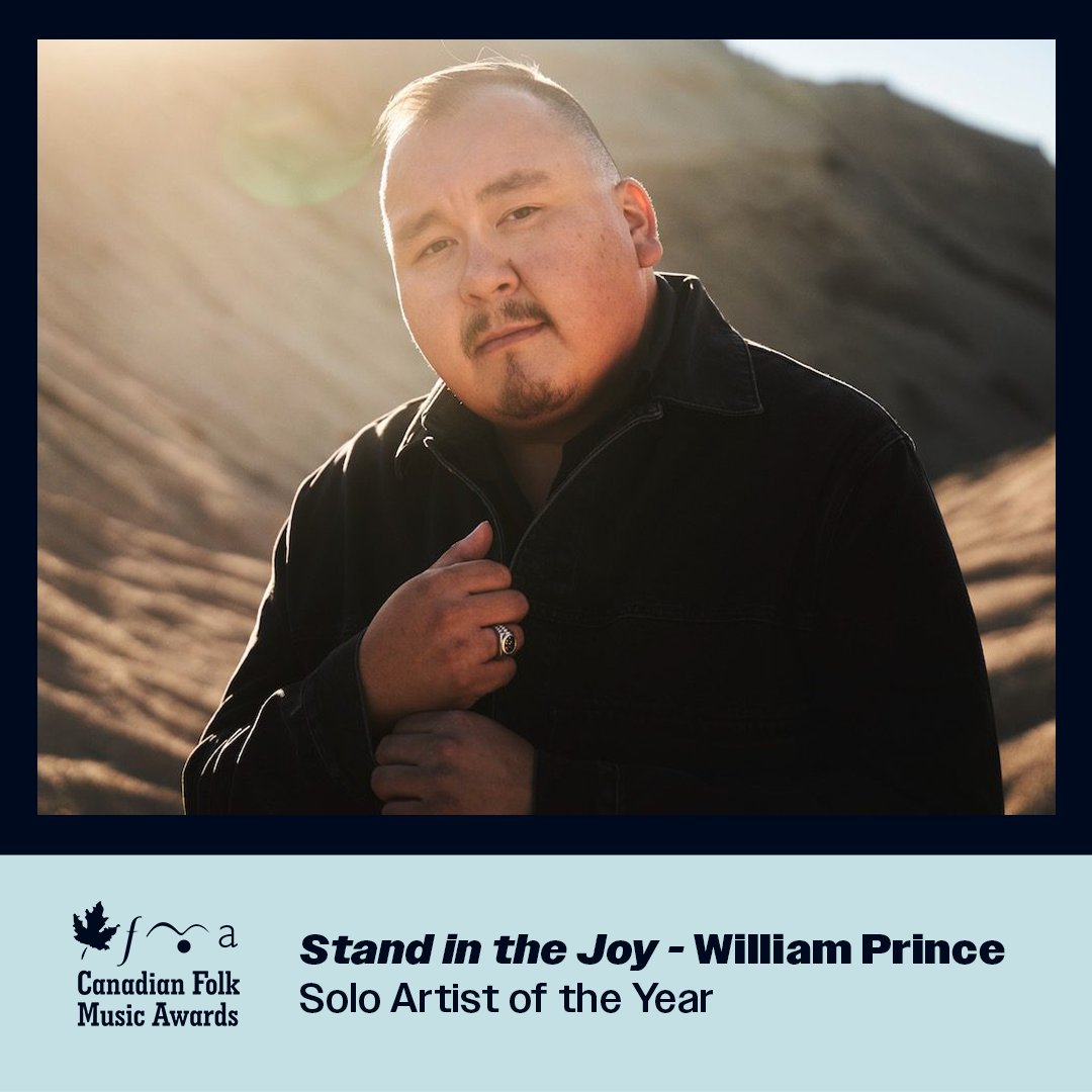Congratulations to @williamprince  for his three <a href="/folkawards/">Canadian Folk Music Awards</a>  ✨🫶 Stand in the Joy is almost a year old, we love seeing it continue to breathe new life and get celebrated in this way. Yay William!