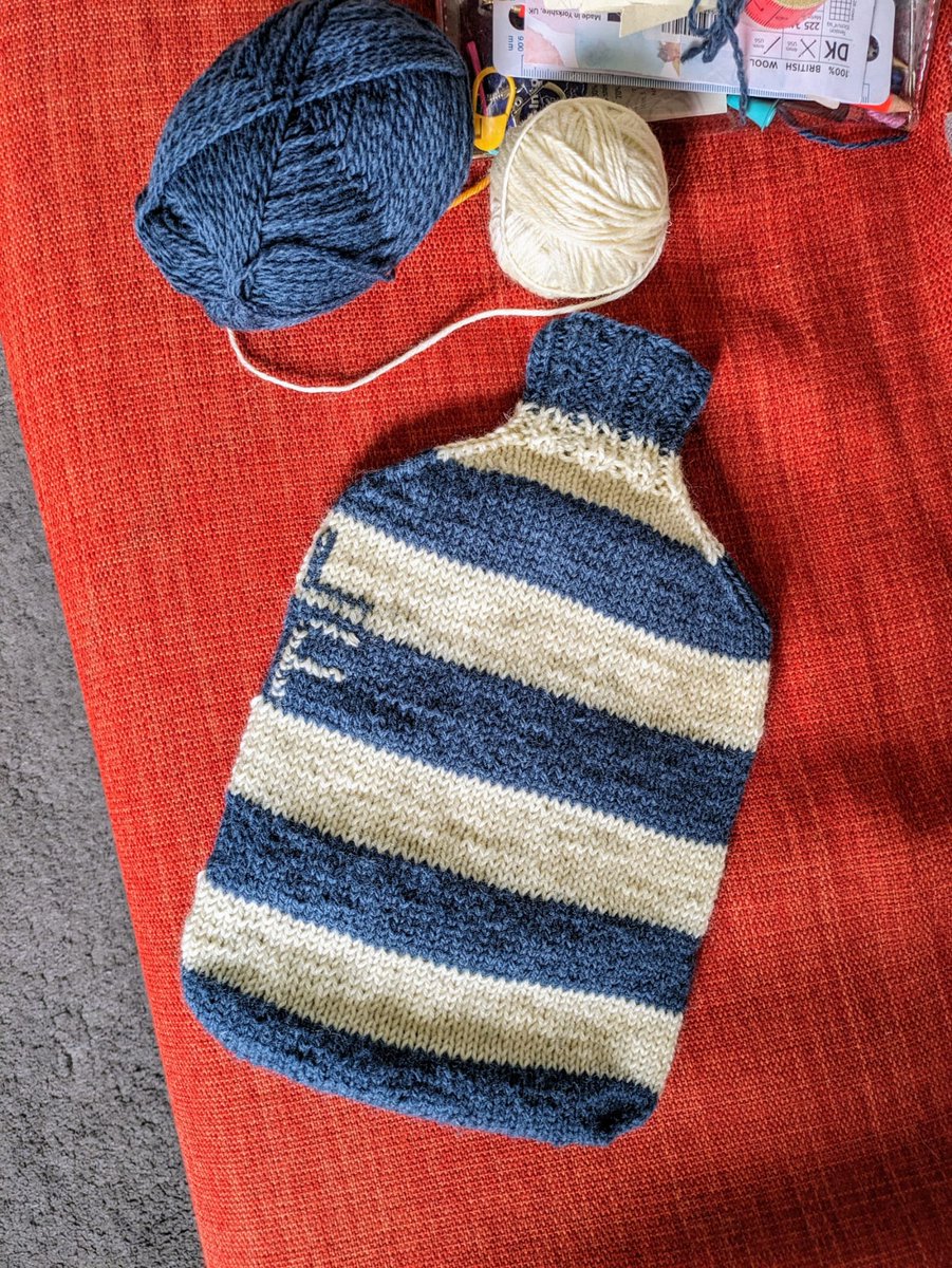 Today my talented friend @nickmslater surprised me with a homemade personalised hot water bottle cover. It's not my birthday, he just knows I love a hot water bottle and decided to make me one over the weekend. And I ADORE it 🩷