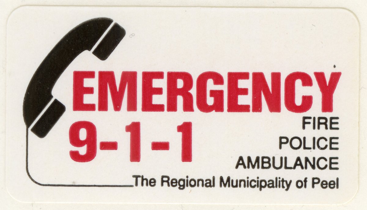 It's #911AwarenessWeek, do you remember this sticker? Peel has shared non-emergency numbers in the thread quote retweeted below.