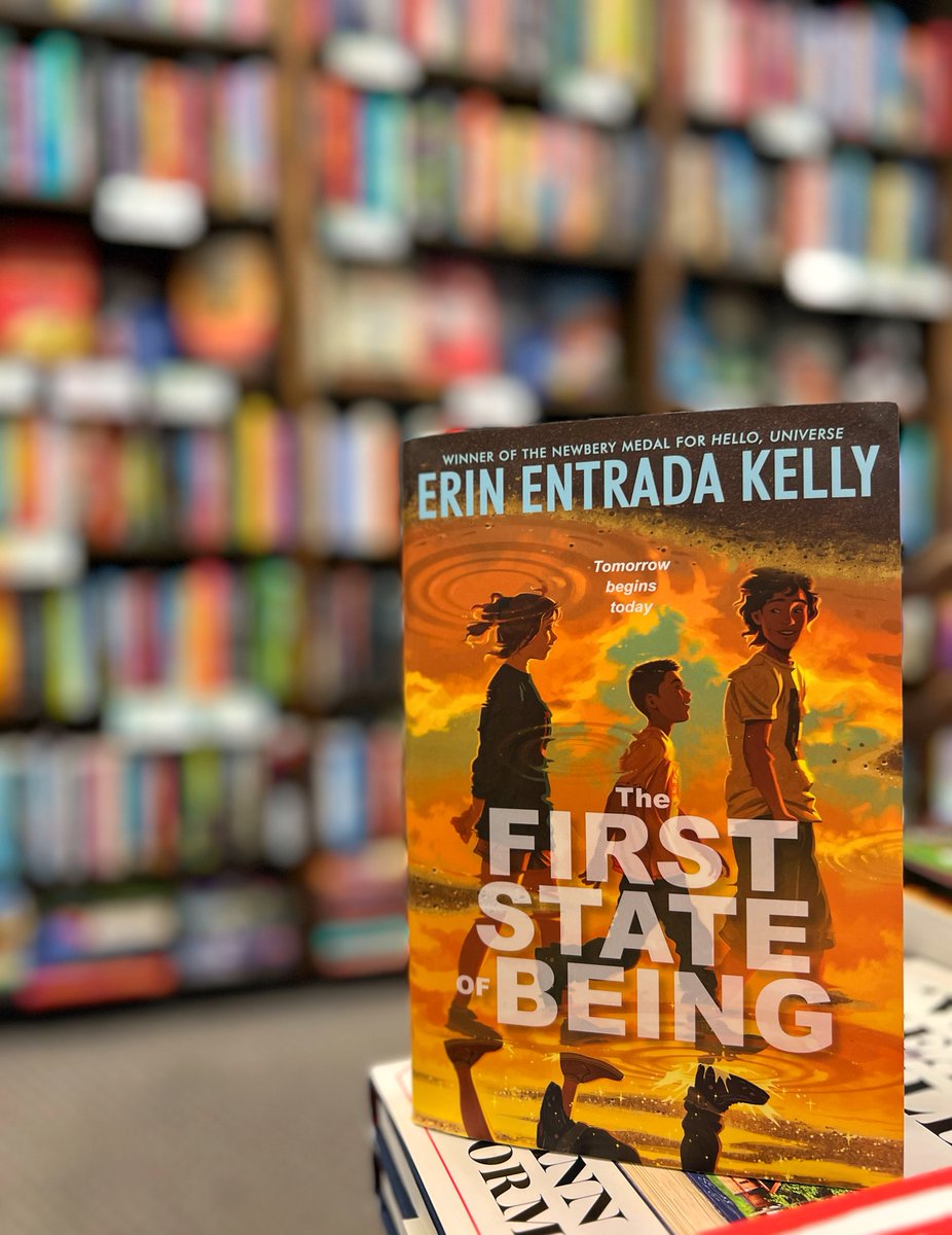 Love this line from @erinentrada's wonderful THE FIRST STATE OF BEING: 'Right here, right now. It’s the best place to be.' We can all use that reminder sometimes. ❤️ @HarperChildrens #mglit