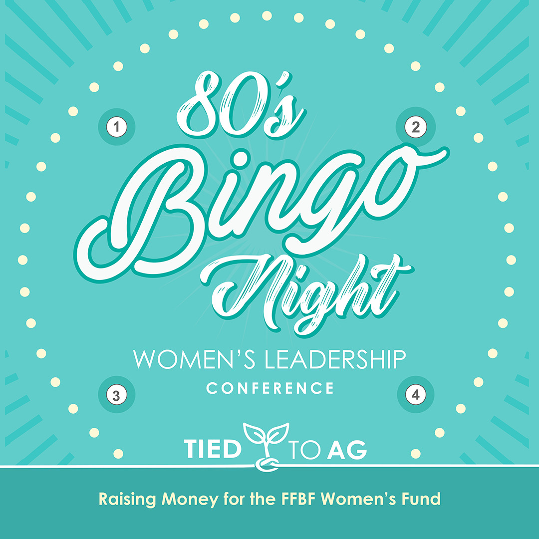 New this year for #WLC24 is 80’s bingo night! The cost of a 10 pack of bingo cards is a $20 donation. All proceeds will go into the Women’s Fund to continue our mission as the #VoiceOfAg. We can’t wait to see you there, don’t forget to come in your best 80’s era costume!