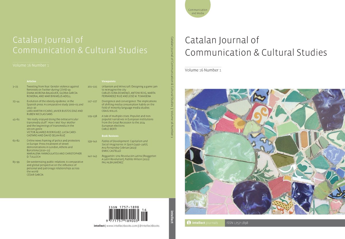 Catalan Journal of Communication &amp; Cultural Studies 16.1 is out now!

Including A tale of multiple crises: Populist and non-populist narratives in European institutions from the Great Recession to the 2024 European elections by Carlo Berti
<a href="/catalanjournal/">Catalan Journal of Comm & Cultural Studies</a>

intellectdiscover.com/content/journa…
