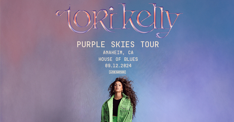 ✨ IT'S OFFICIAL ✨ Tori Kelly is coming back to Our House on September 12th for the Purple Skies Tour 🫶 Could you tell we were missin u, @torikelly 🥹💜 Presale: WEDNESDAY (4/10) @ 10 AM On Sale: THURSDAY (4/11) @ 10 AM 🔗: livemu.sc/3vLLNzI