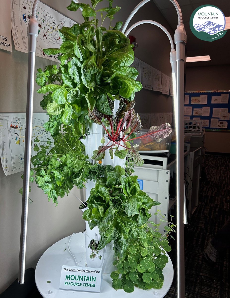 MtnResourceCtr's tweet photo. 🏫Mountain Resource Center is proud to support our local youth at West Jefferson Elementary. 🌿

🌱This tower garden will not only teach young learners about the wonders of gardening, but also promote healthy eating habits &amp; environmental awareness. https://t.co/wi98Aegcv3