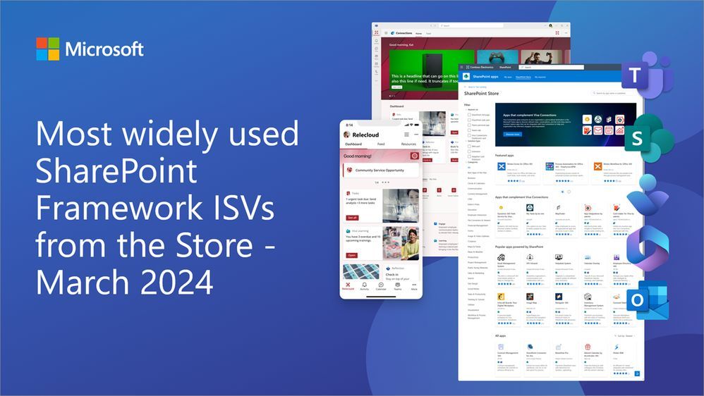 cloudwell_io's tweet image. 🚀 Our #SharePoint apps have been listed in the top 10 most widely used #SharePointFramework #ISVs in #Microsoft #AppSource 🎉
We ❤️ our #CalendarOverlay #StaffDirectory #VivaAnnouncements & #TeamMembers apps & know you will too 👉 buff.ly/3J8JppA