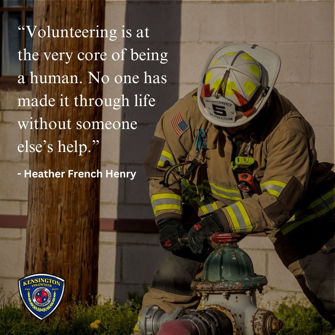 There's no other feeling like volunteering and serving your community.

Learn more about how to join KVFD and give back to your community.👩‍🚒 buff.ly/3vvA1Jn