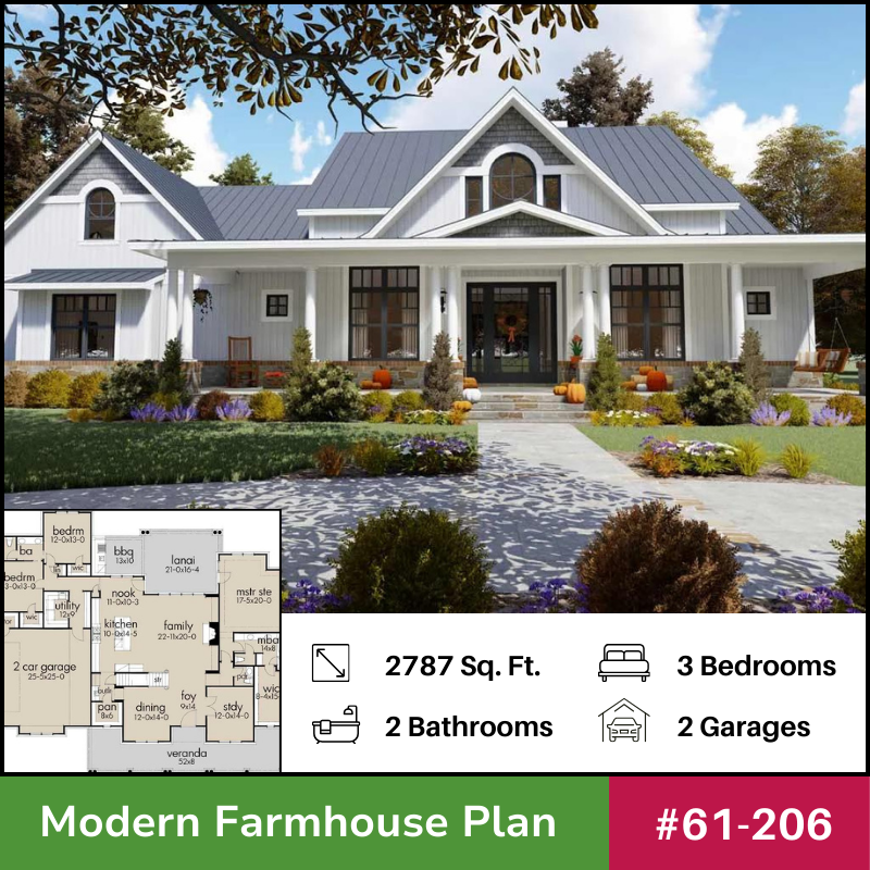 MonsterHP's tweet image. 🏡 Step into the charming world of Modern Farmhouse plan 61-206! This stunning design combines classic farmhouse elements with sleek modern finishes for a truly unique look.

➡️ Check out more details today! ow.ly/6mG550R4qmX

#modernfarmhouse #homedesigngoals #blueprints