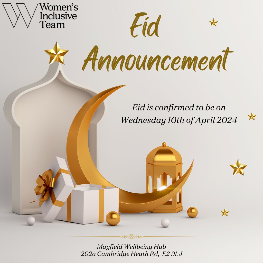 🌙 Exciting news to share: Eid will be on April 10th this year! We are excited to celebrate with family and friends. #EidMubarak #SaveTheDate
