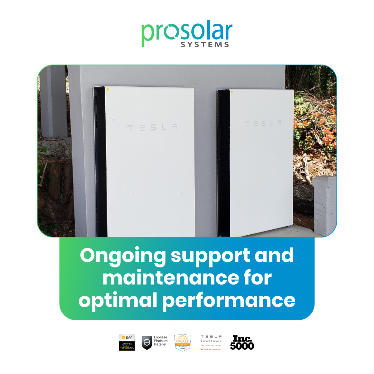 Keep your Tesla Powerwalls in top form with ProSolar Saint Croix's dedicated support and maintenance! 🌟 For peak performance and seamless energy, just head to prosolarcaribbean.com. 

#ProSolarSaintCroix #SustainableSupport #SolarPower #SolarMaintenance #EnergyEfficiency