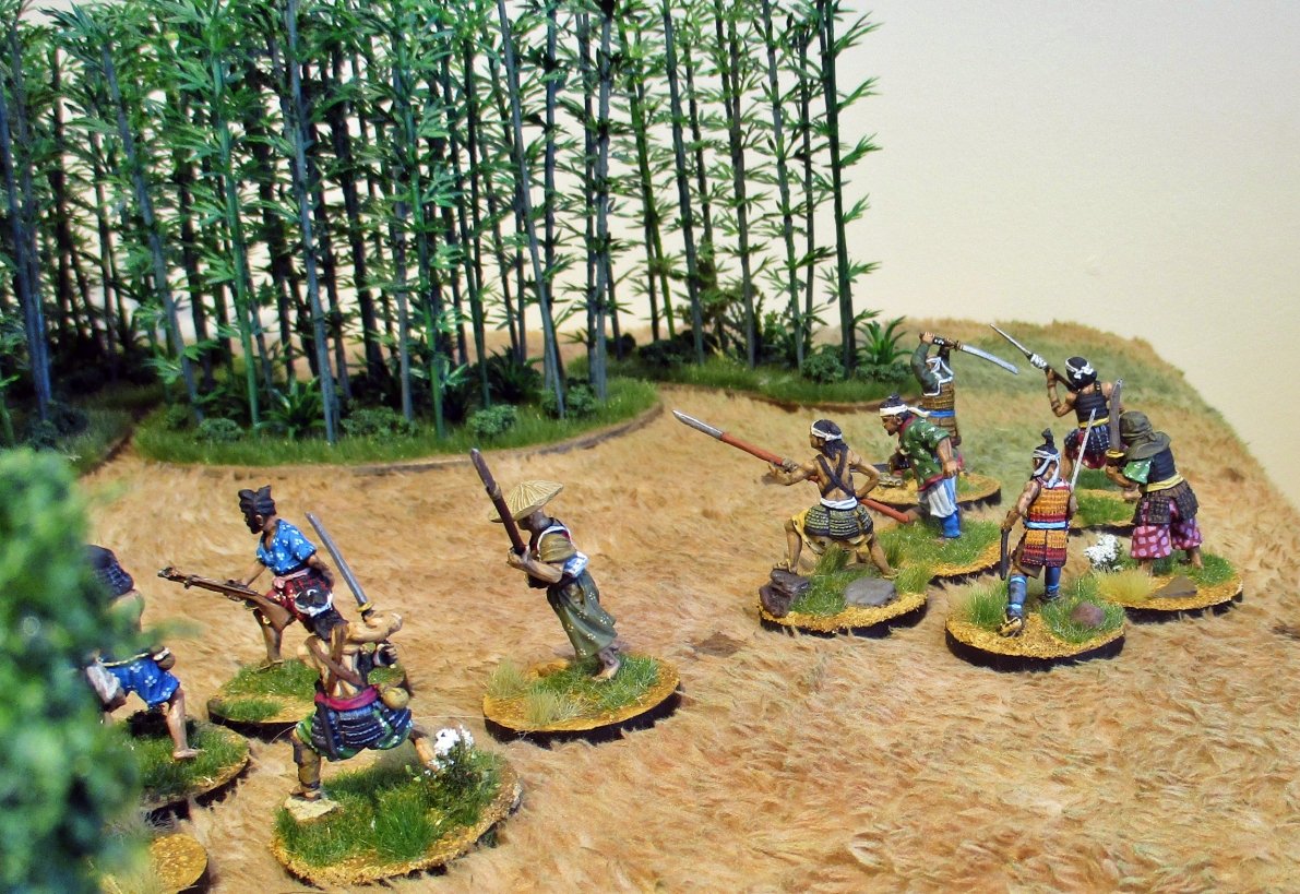 ADCPainting's tweet photo. More of that skirmish-y stuff. A band of river pirates raid a sekisho (toll gate) but find it to be rather better guarded than they thought... https://t.co/Q9PE3RQ55V