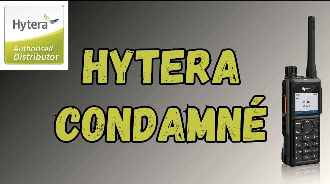 Par une décision d'un tribunal américain, Hytera n'a plus le droit de vendre des appareils de communication bi-directionnel dans le monde entier 🤔 hytera-europe.com/fr