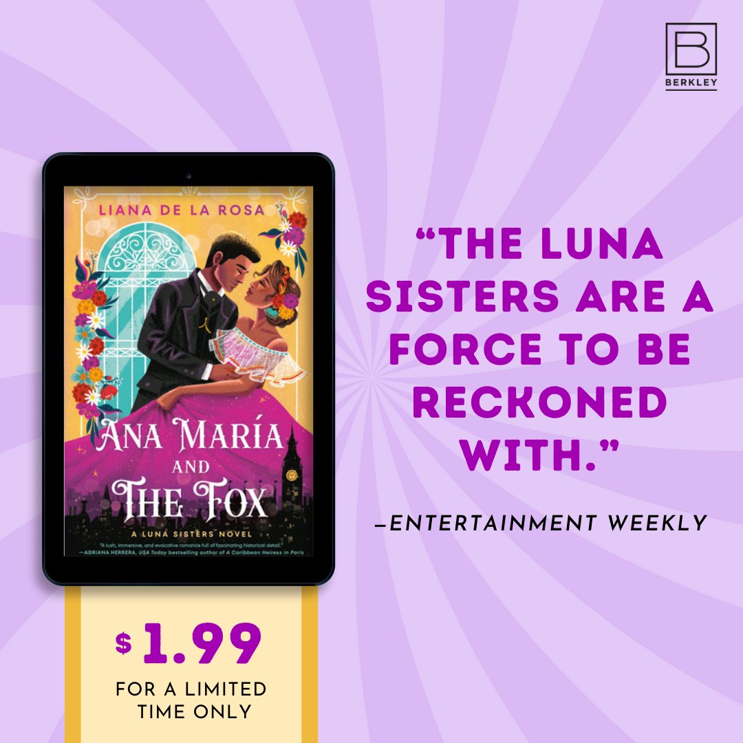 The first Luna Sisters book, ANA MARÍA AND THE FOX, is on sale through April 9th for only $1.99! Snag your digital copy before book two, ISABEL AND THE ROGUE, releases on June 4th! #BookSale #HistoricalRomance tinyurl.com/4w78jyvp