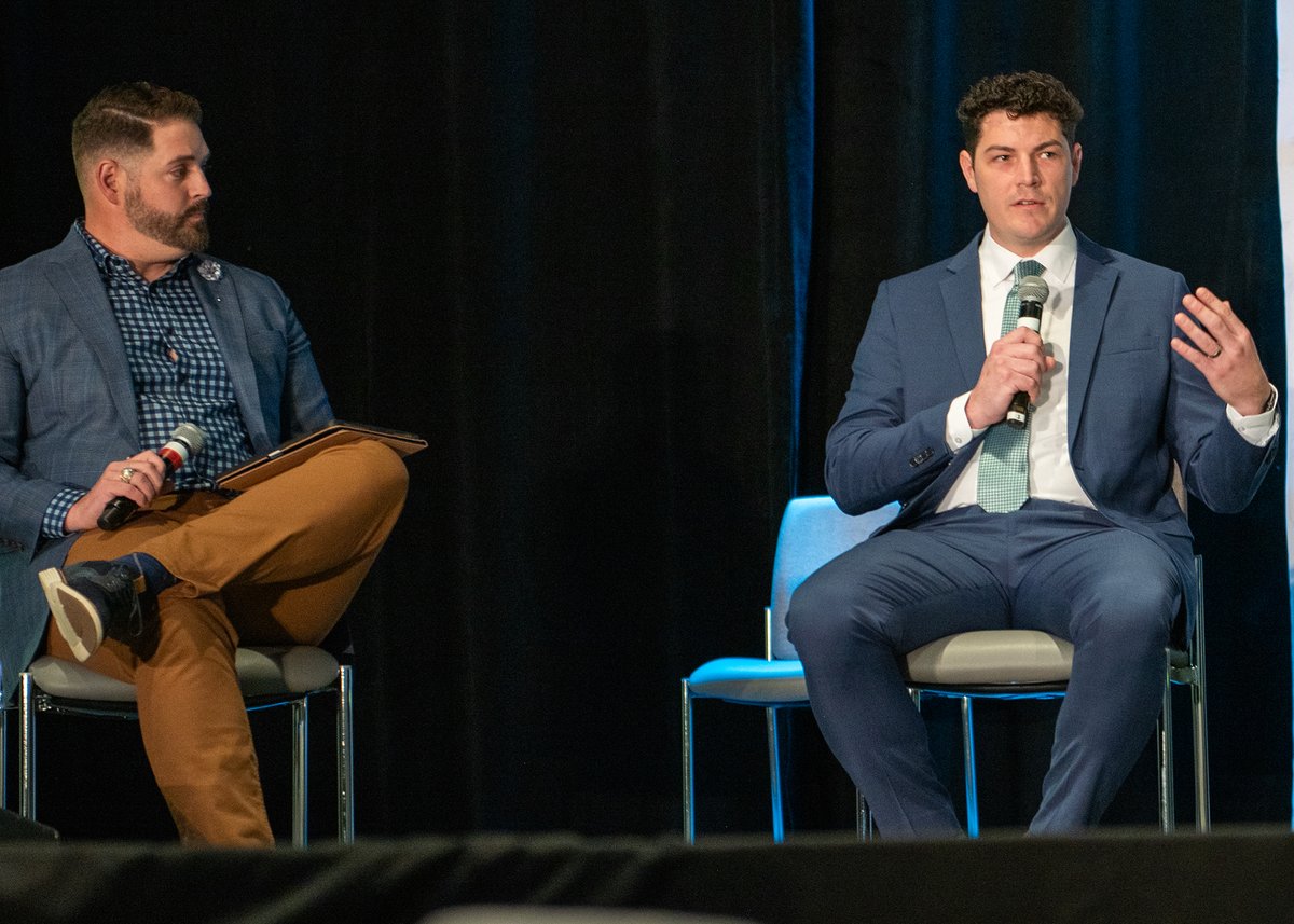 Daniel Bolin, a technology development engineer with the Oklahoma City Air Logistics Complex, served as a panel member in the New Training Frontier Panel at the OKC Convention Center April 2. READ MORE: ow.ly/5CBi50RatYT