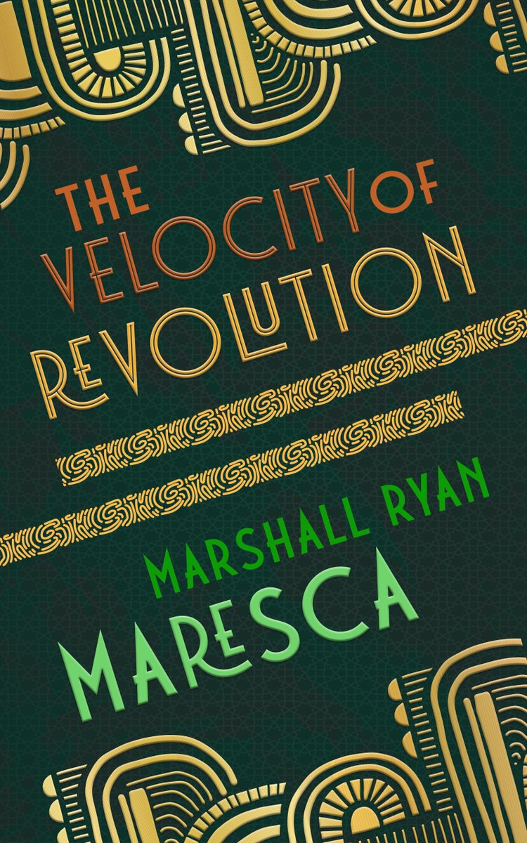 I know it's Eclipse Day but before you look at the sky, LOOK at the cover for the new edition of THE VELOCITY OF REVOLUTION, coming out May 14th, designed by the brilliant @NataniaBarron! And YES, pre-orders are love! amzn.to/49y9OIe