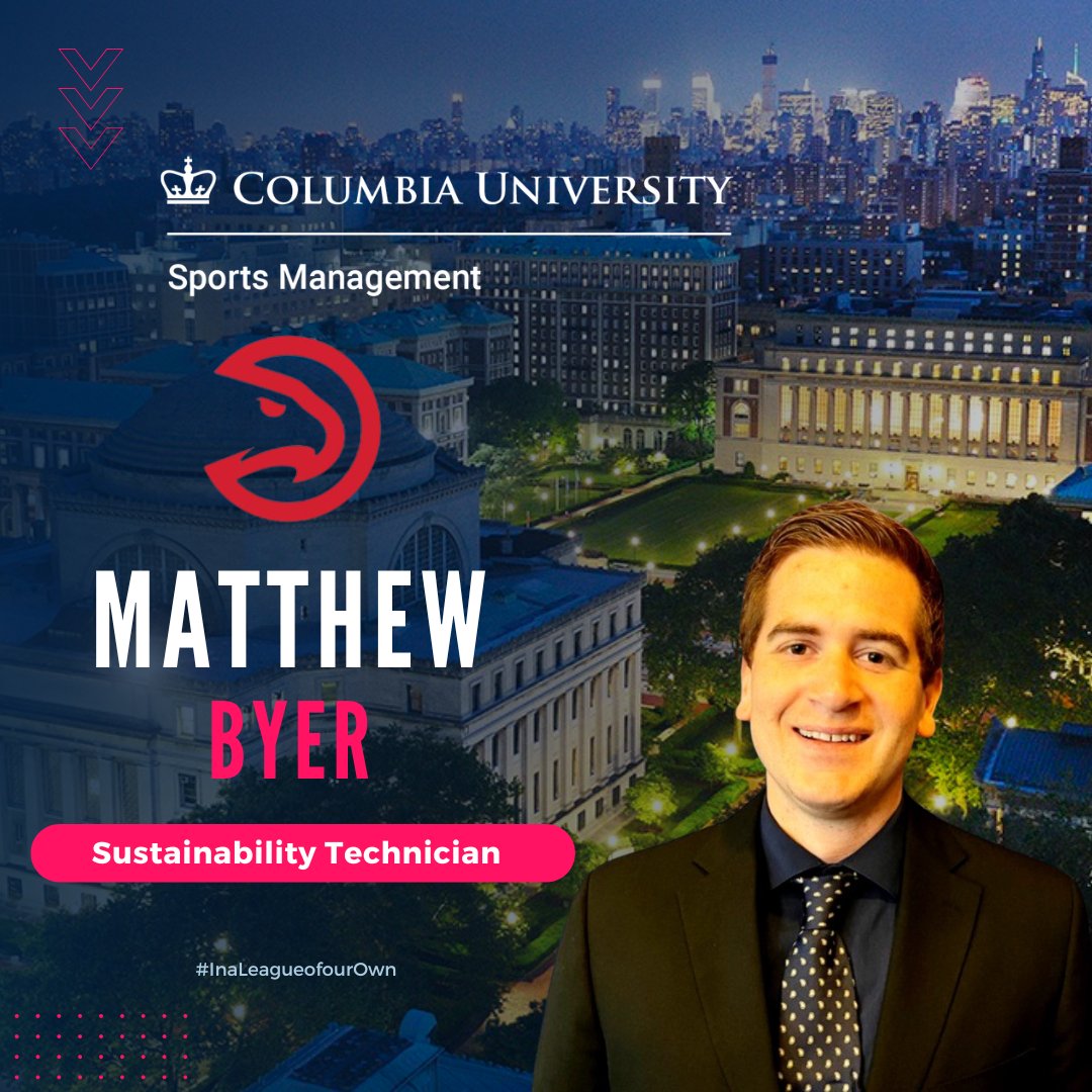 Alumni Highlight❗ Matthew Byer, SPS ‘23, recently started a new position as Sustainability Technician for the Atlanta Hawks. In this role, he will maintain waste infrastructure before/during events and manage the Sustainability Department's database. 🤝 #YourStory