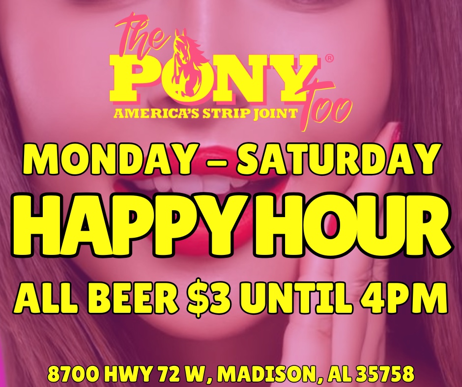 🍺🍻 It's #HappyHour at The Pony Too! 🎉 Join us for $3 beers until 4pm. Cheers to a great deal! 🍻 #Madison #ThingsToDo #PowerLunch #BeerLovers #PonyToo