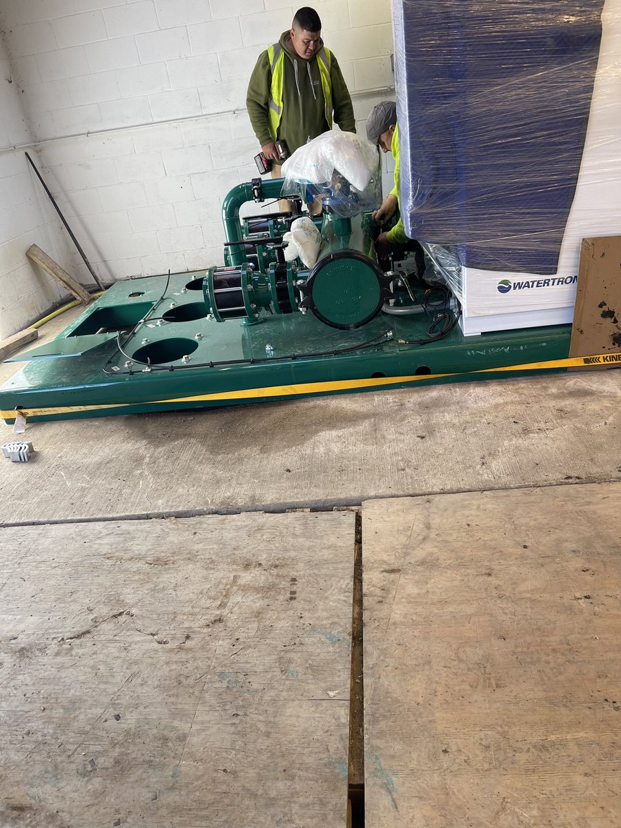 New pumps getting installed just in time for what I hope is the true start of spring weather