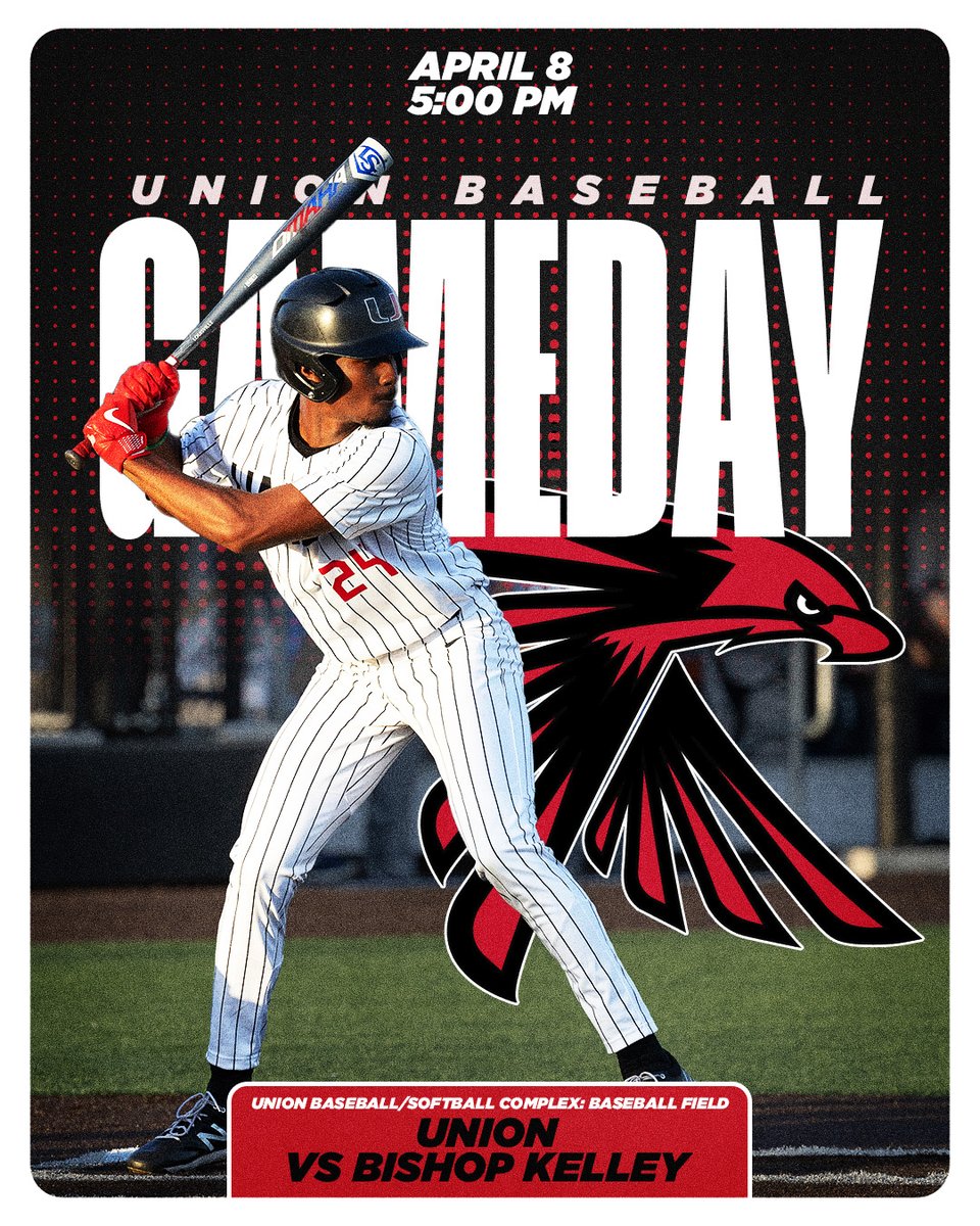 ✨⚾ It's a cosmic clash on the diamond! Catch @Union_Baseball in action against Bishop Kelley this afternoon, 5pm, after the astronomical spectacle in the sky - See you at the field!