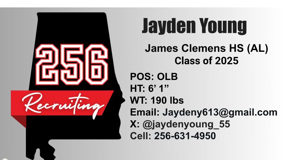 Check out Jayden Young of James Clemens High School hudl.com/profile/175736… @jaydenyoung_55 @CoachMcgehee @JCJetsFootball @DexPreps @GameDayGraphic2 @BooneBoonec @coach_gresham @Jttaylor_44