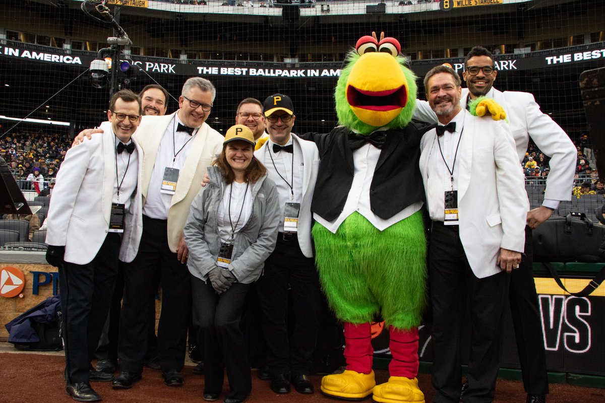 A joy and honor to play the national anthem for the @pittsburghpirates home opener. ⚾ 📸: Alexis Wary