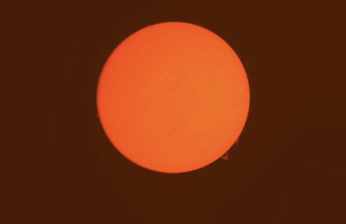 Ball State telescopes from the @BSUPlanetarium are being used by @NASA to help broadcast today's historic total solar eclipse to the world from @IMS. To watch the eclipse through our telescopes, visit bsu.edu/live (Image is from our live feed!)