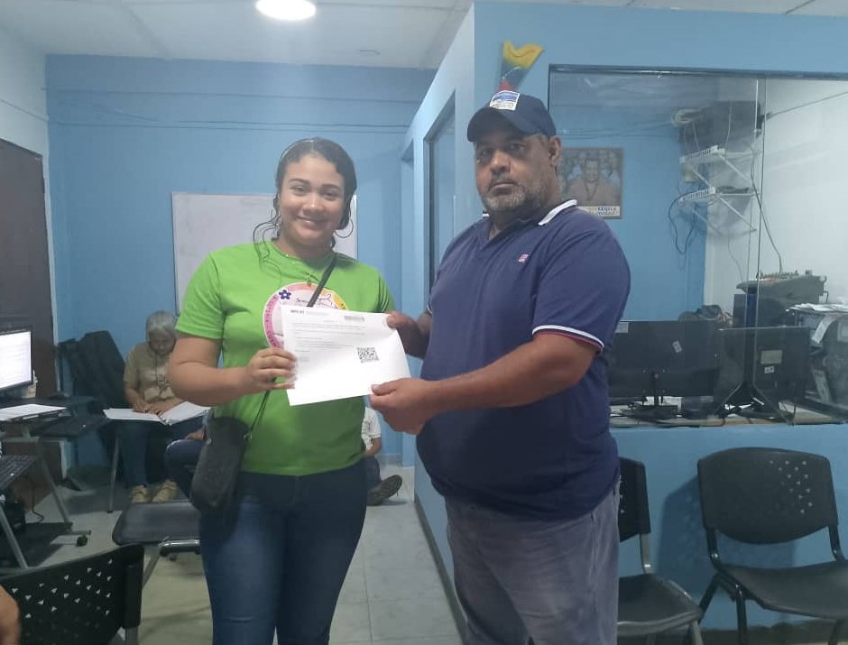 #UnionPatriotica Jornada de registro, atencion y entrega de certificado #RUNOPPA a 63 productores del municipio Bolivar, Estado Falcon. #ProducirEsVencer