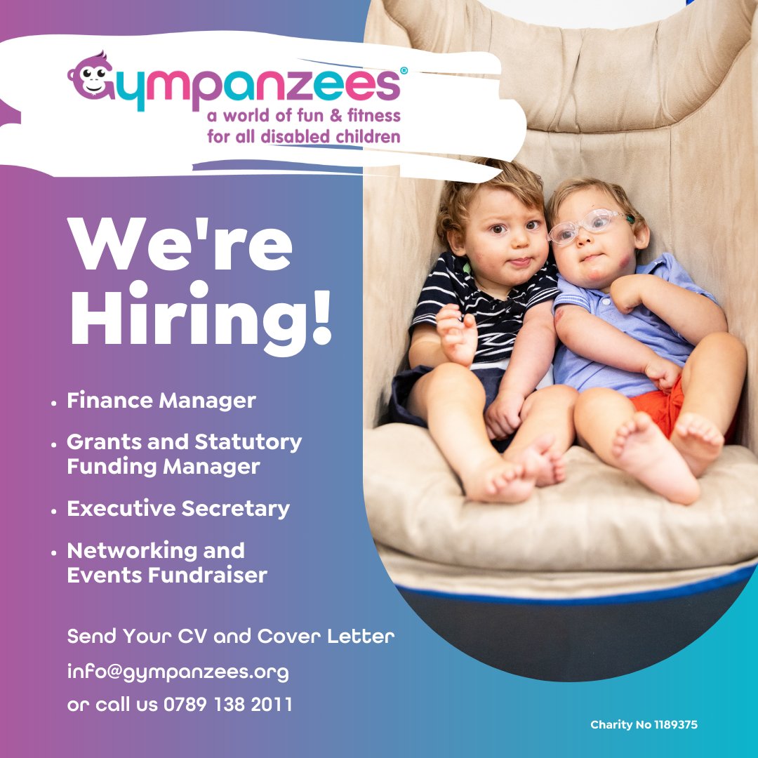 🌟 Join us! Exciting opportunities available: 1️⃣ Finance Manager 2️⃣ Grants & Funding Manager 3️⃣ Executive Secretary 4️⃣ Networking & Events Fundraiser Passionate about making a difference? Apply now on our website or via LinkedIn: gympanzees.org/about-us/job-v… #JobOpportunity #JoinUs 🌈