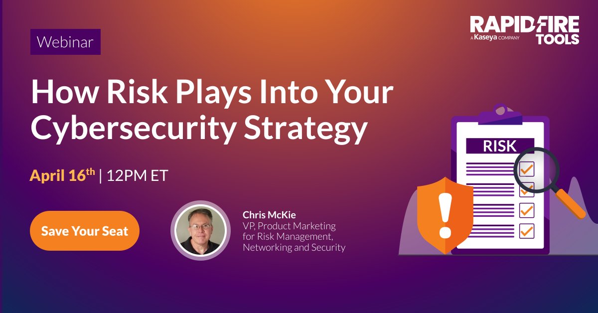 Mark your calendars on April 16 for an insightful webinar as we delve into the intricate relationship between cybersecurity and risk management. 📆✅ Register now! bit.ly/3xdxOTC #cybersecurity #riskmanagement