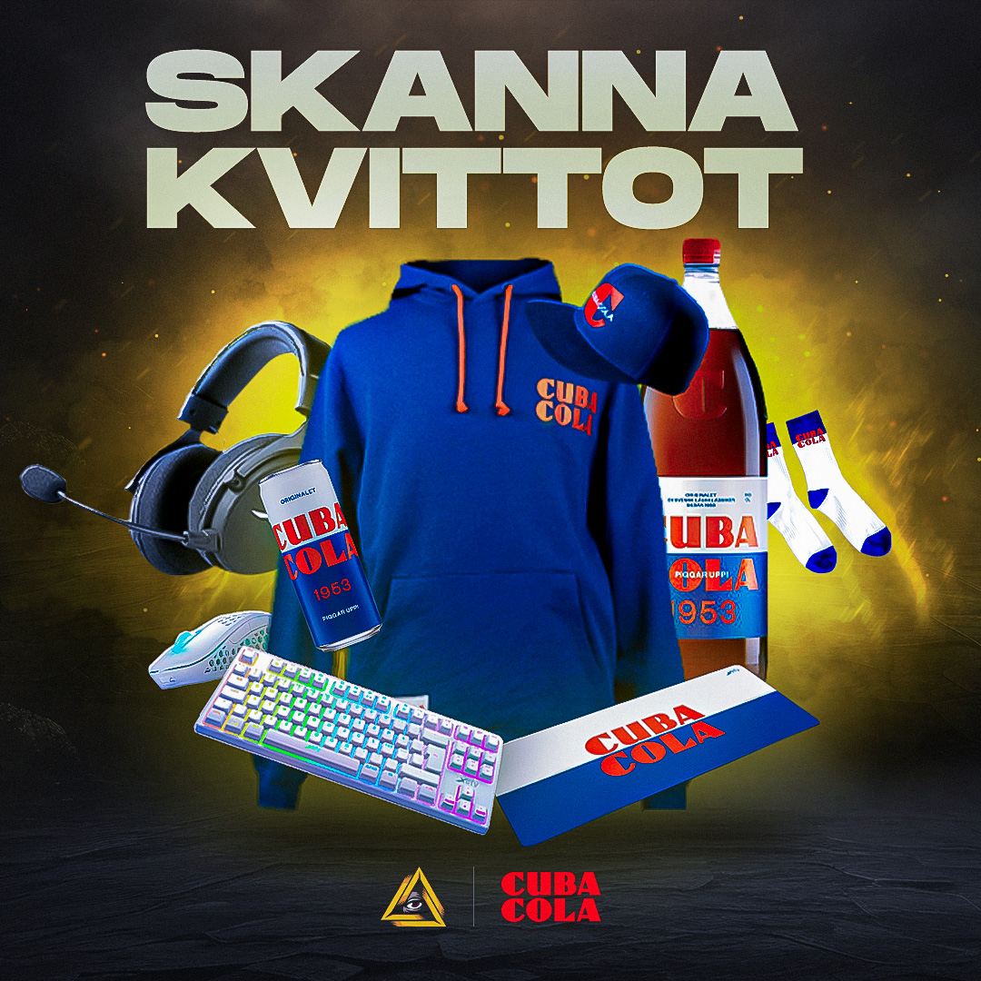 🎮🥤Skanna & Vinn med Cuba Cola och Xtrfy!🥤 🎮 Läs mer på cubacolakampanj.se