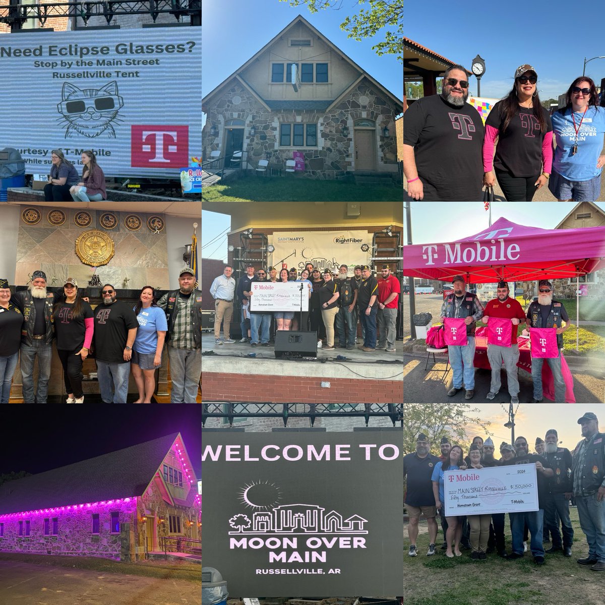 Congratulations Russellville, AR #HOMETOWNGRANT ⁦@TMobile⁩ ⁦@JohnStevens_⁩ ⁦@MagentamusPrime⁩ ⁦@NimerV⁩ ⁦@gnugent28⁩