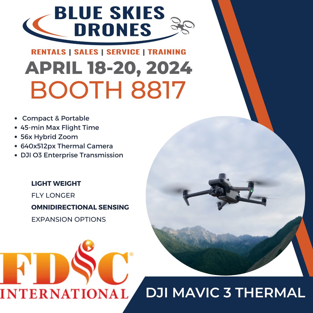 BlueSkiesDrones's tweet image. Thermal is a game changer for our first responders.  Stop by our booth next week in Lucas Oil Stadium at #FDIC - #8817  #dronesatwork