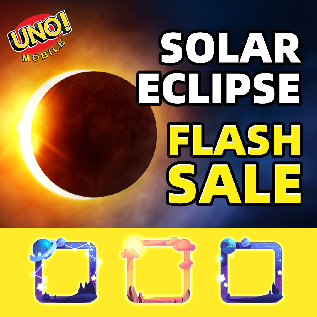 🌒 Check out the phenomenal sale in the Mattel163 Store to celebrate the total solar eclipse on April 8th! 🛒 𝐒𝐡𝐨𝐩 𝐧𝐨𝐰! store.mattel163.com/uno?s=twitter 👉 𝐏𝐥𝐚𝐲 𝐍𝐨𝐰: bit.ly/UNOMobileTWGlo… #UNOMobile #UNO #SolarEclipse