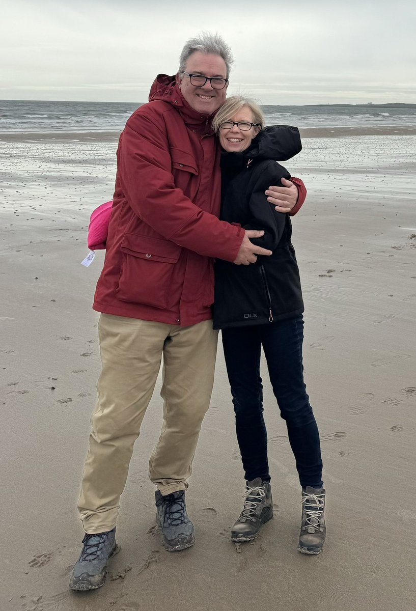 Fab couple of days in #Northumberland to celebrate my long suffering wonderful wife’s landmark #birthday and the rain stayed away! #Beadnell #beach