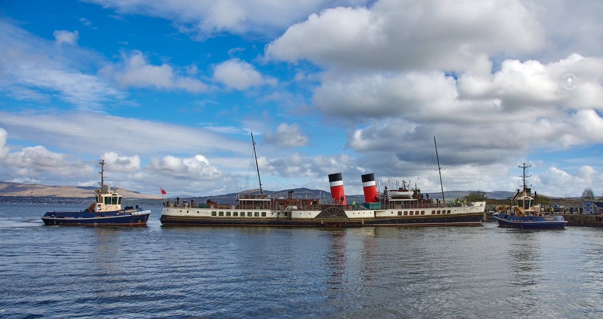 That time of year and Waverley getting ready for the start of her season.

#waverley #riverclyde #drydock #inverclyde #greenock #jameswattdock