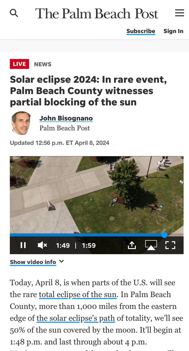 ymadan's tweet image. It’s almost here 🕶️😎☀️
It'll begin at 1:48 p.m. and last through about 4 p.m. Maximum coverage of the sun by the moon will be at 3:03 p.m.