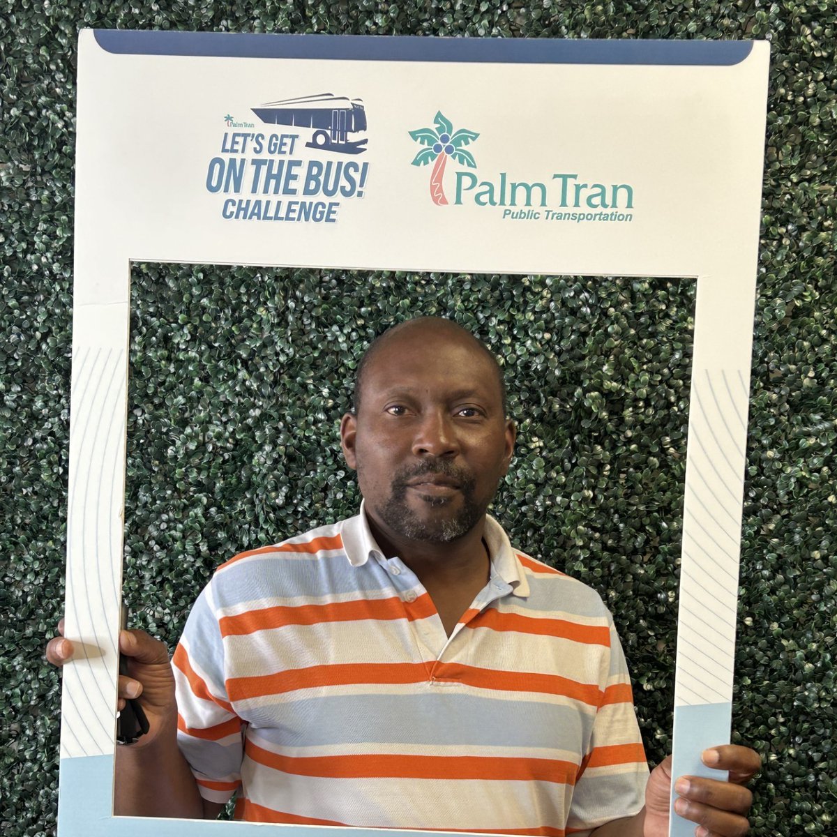 🎉 🚎 Big cheers to Eddie Tremble, our superstar rider in the Let's Get On The Bus Challenge! 🚌 Thanks for bringing the energy, Eddie—you're unstoppable! 🌟 And guess what? Eddie scored tickets from our awesome sponsor, the Cox Science Museum! 🚀🎊 #PalmTranChallenge #PalmTran