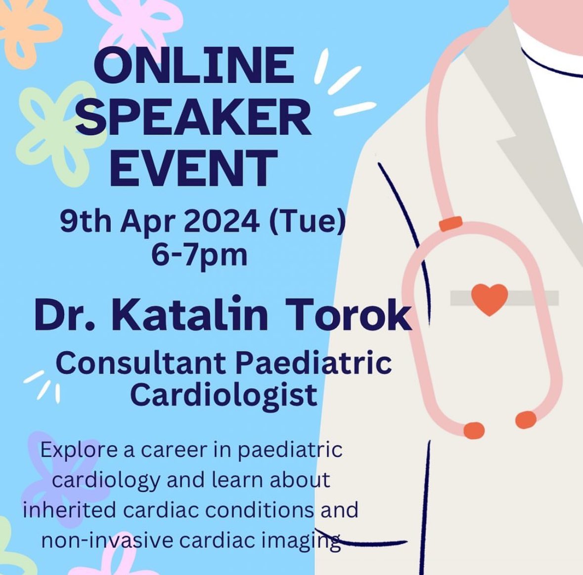 @EUCVS1 are delighted to welcome Dr Torok to discuss a career in paediatric cardiology

Register at:
app.medall.org/event-listings…

#Medstudent #MedStudentTwitter
#FutureCardiologist