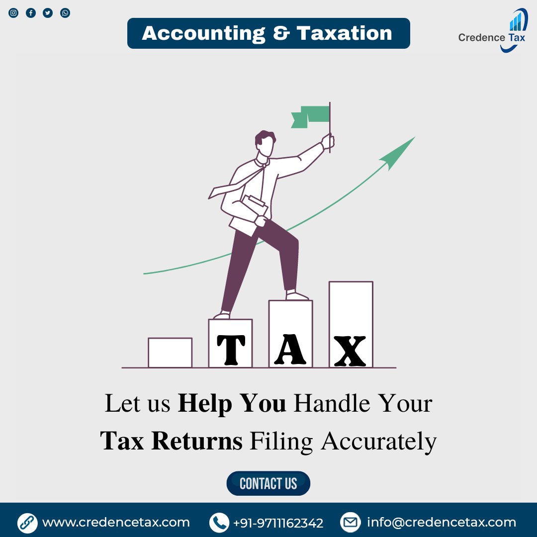 Complete professional 𝗮𝗰𝗰𝗼𝘂𝗻𝘁𝗶𝗻𝗴 & 𝘁𝗮𝘅 𝘀𝗲𝗿𝘃𝗶𝗰𝗲. #accounting #taxation #tax #incometax #castudents #BreakoutStock #caexams #ca #cs #itr #filenow #financialplanning #financemonday #credencetaxadvisors #itr #itr2024