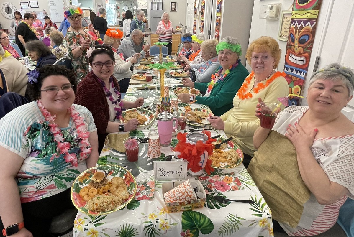 Aloha from the Rochester Council on Aging Luau Luncheon. Thanks to the many volunteers who made this day a huge success! 🌺