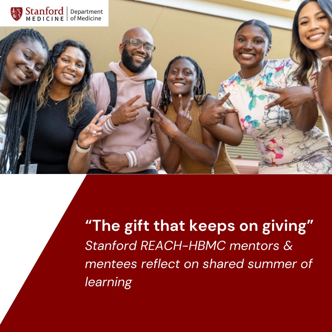 Hear from mentors & mentees in #StanDOM's REACH-HBMC Summer Research Program as they reflect on the impact the program has had: stanford.io/3Je4r6d