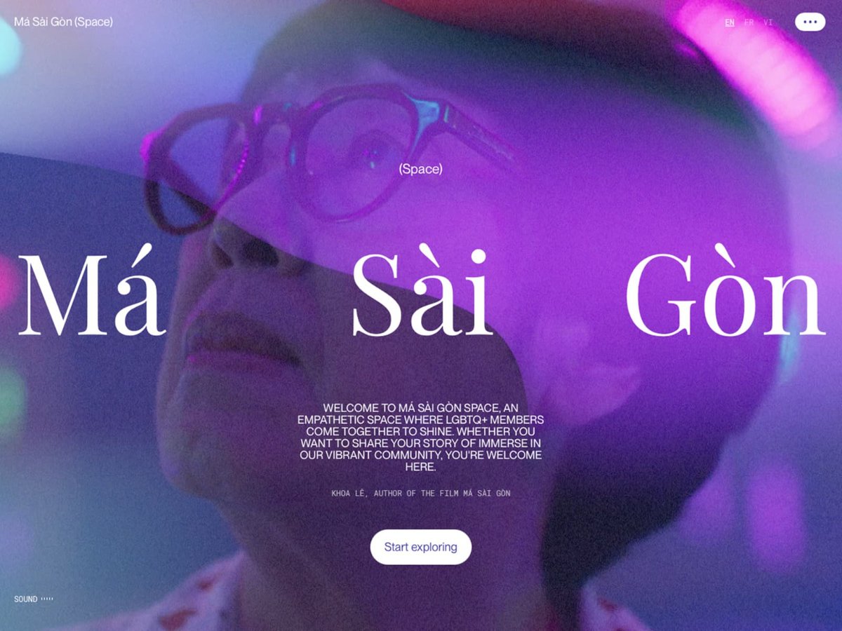 Má Sài Gòn (Space) by @lpaquet83 , koki-kiko and @TUX_HOUSE  wins #SOTD 🎉 Má Sài Gòn is a movie highlighting Vietnam's LGBTQ+ community.  ↳ bit.ly/3xtIayU #3D #Animation #3D