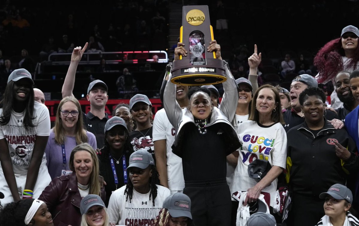 Congratulations to the South Carolina Gamecocks, who won their second title in three years Sunday with an 87-75 victory over Iowa. #womensbasketball #DawnStaley #Gamecocks #Iowa