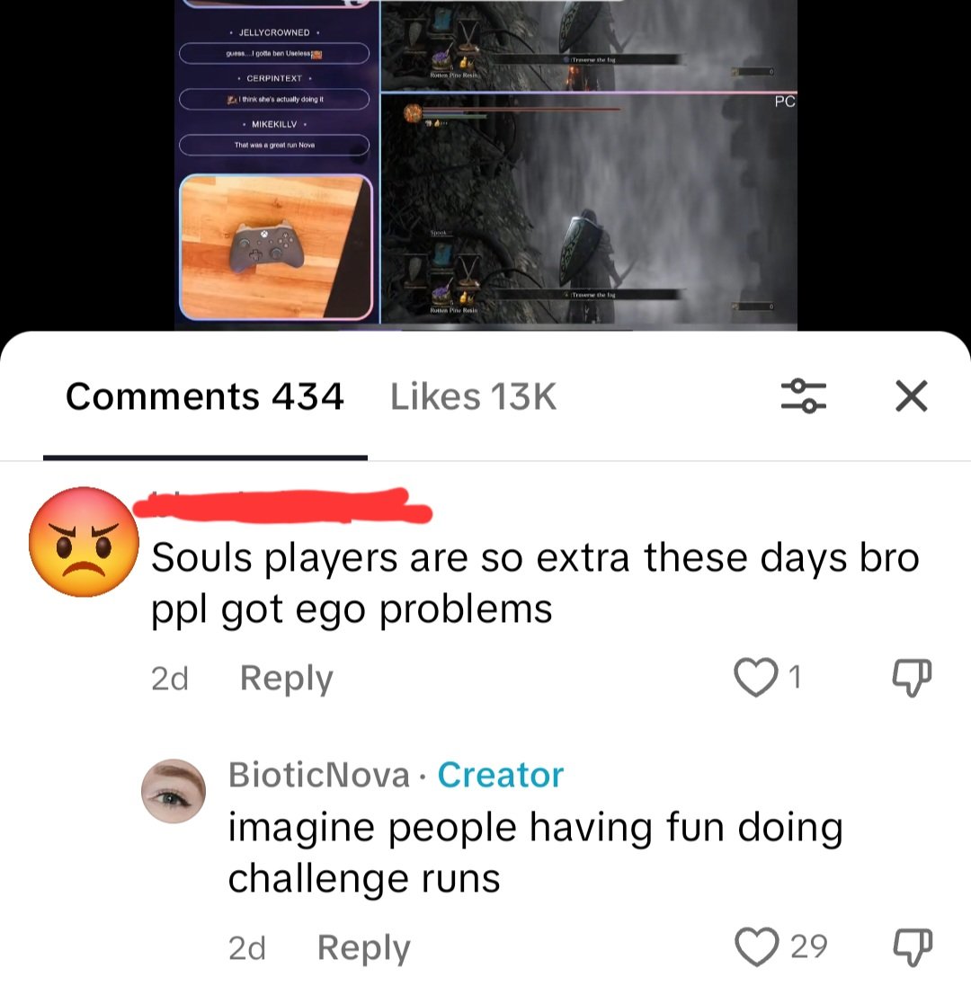 Souls challenge runners are the worst with their huge egos