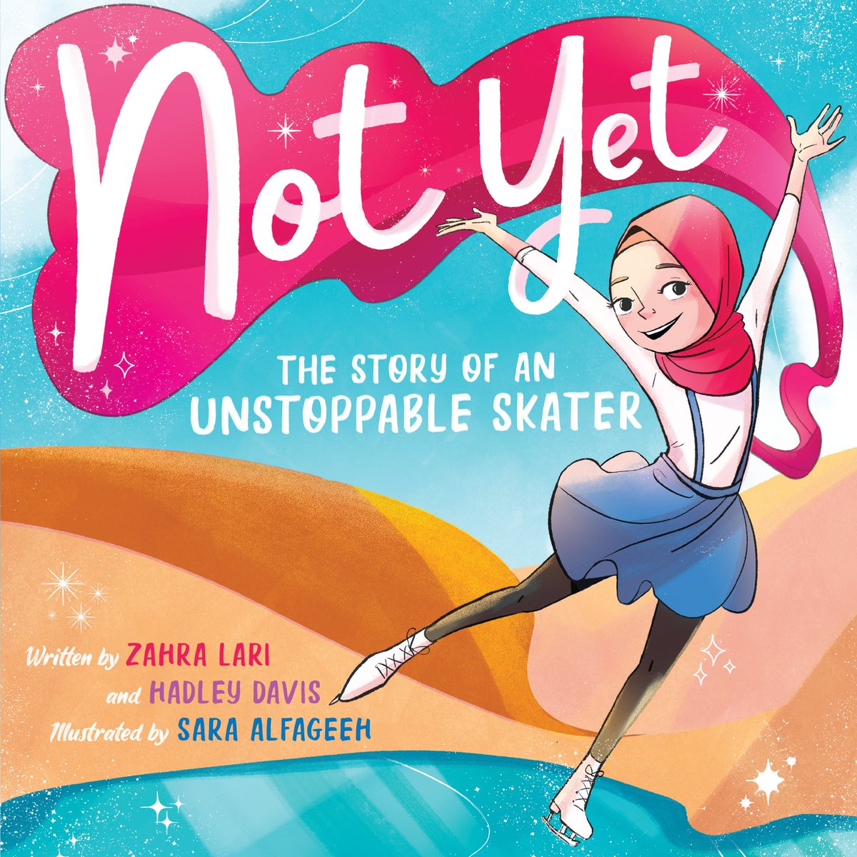 It is #ArabHeritageMonth! I'm a Jordanian-American author + artist with books to bring to your class, home, or library. ⚔️SQUIRE: YA fantasy graphic novel about a young girl training to become a knight. ❄️NOT YET: The true story of Zahra Lari-- 1st ice skater to compete in hijab!