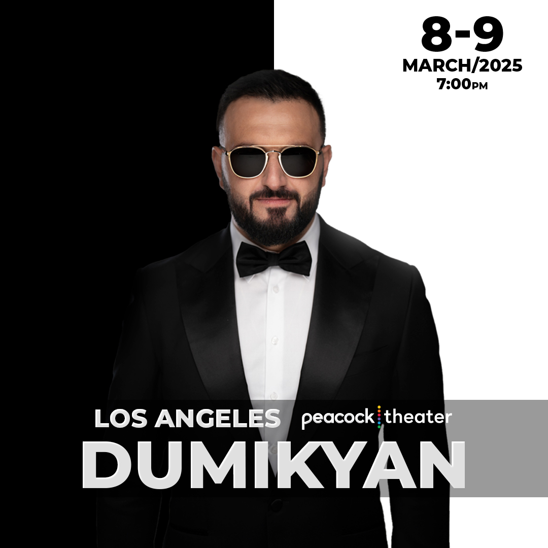 Just Announced! Arkadi Dumikyan returns to Peacock Theater on March 8 & 9, 2025. Tickets go on sale Tuesday, April 9 at 10am.