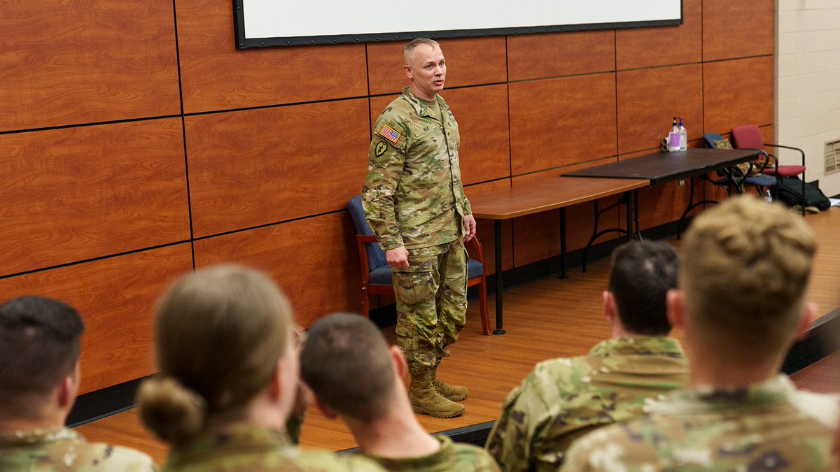 Brig. Gen. Brian Vile, Commandant of the Army Cyber Command, spoke to cadets in the Army ROTC program to show an overview of the opportunities within the cyber operations career field. The Citadel educates tomorrow’s leaders, which includes being prepared for this growing field.